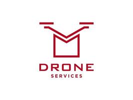Buchstabe o Drohnen-Logo-Vorlage Vektor-Symbol. Fotografie-Drohne-Vektor. Quad-Copter-Vektorsymbol vektor