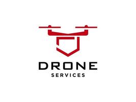 bokstaven j drone logotyp mall vektor ikon. fotografi drönare vektor. quad copter vektor ikon