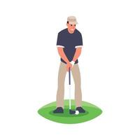 Illustration eines Golfspielers mit einem Golfschläger vektor