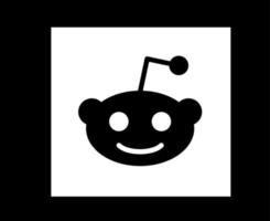 Reddit Social Media Symbol Logo abstrakte Symbolvektorillustration vektor