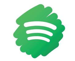 Spotify Social Media Logo abstrakte Symboldesign-Vektorillustration vektor