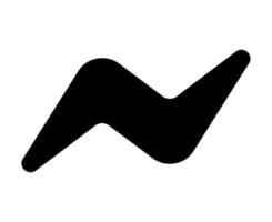 messenger sociala medier ikon logotyp abstrakt symbol vektorillustration vektor