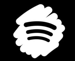 spotify sociala medier ikon symbol logo design vektor illustration