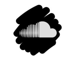 Soundcloud Social Media Design Symbol Symbol Logo Vektor Illustration