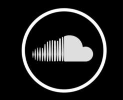 soundcloud sociala medier logotyp design ikon symbol vektor illustration