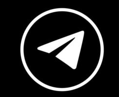 Telegramm Social Media Symbol Logo abstrakte Symbolvektorillustration vektor