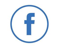 Facebook Social Media Symbol abstrakte Symboldesign-Vektorillustration vektor
