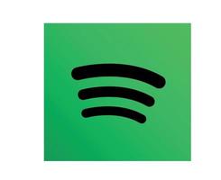 spotify sociala medier logotyp abstrakt design vektorillustration vektor