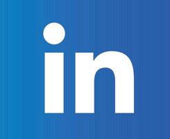 linkedin social media symbol symbol vektor illustration