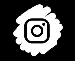 instagram sociala medier ikon symbol designelement vektorillustration vektor