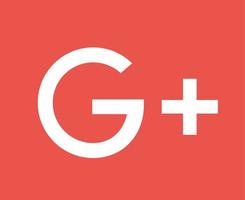 Google sociala medier ikon logotyp abstrakt symbol vektorillustration vektor