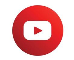 YouTube Social Media Symbol Logo abstrakte Symbolvektorillustration vektor