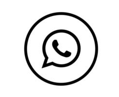 WhatsApp Social Media Symbol abstrakte Symboldesign-Vektorillustration vektor