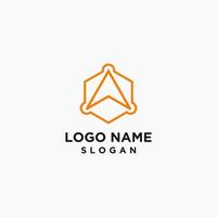 Tech-Logo-Design für Unternehmen vektor