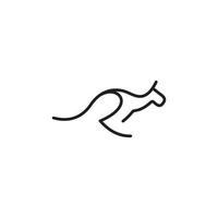 Gepard Umriss Vektor-Logo-Design-Konzept. vektor