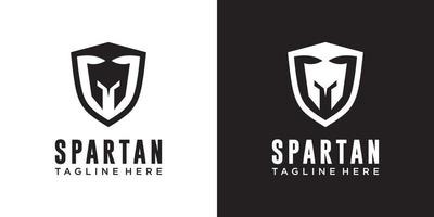 Kopf Spartan Logo Vektor Design Vorlage Symbol