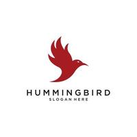 hummingbird vektor logotyp design. fågel vektor logotyp design.