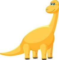 söt brachiosaurus dinosaurie tecknad vektor