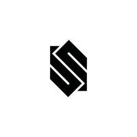 ss oder s anfangsbuchstabe logo design vektor