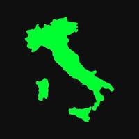 Italien Karte auf weißem Hintergrund vektor