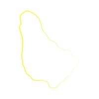 Barbados-Karte auf weißem Hintergrund vektor
