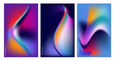 färgglad abstrakt vätska och geometrisk bakgrund. utrymme och galax bakgrundsillustration. vektor banner mall.