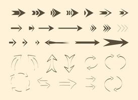 Free Vector Arrows und Linien