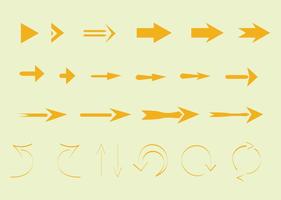 Golden Arrow Vectors