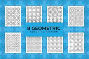 färgglada geometriska mönster vektor