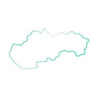 Slowakei-Karte auf weißem Hintergrund vektor