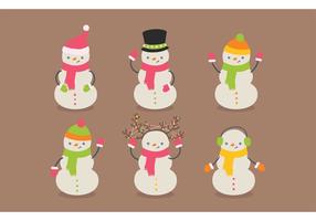 Free snowman vector pack