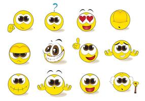 Free Smiley Emoticon Vektor Set