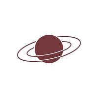 Planet-Symbol-Logo-Design-Illustrationsvorlage vektor