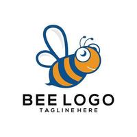 bee logotyp vektor ikon illustration