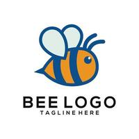 bee logotyp vektor ikon illustration