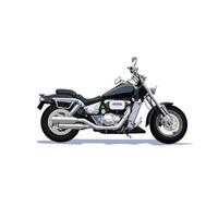 stor motorcykel vektor illustration design