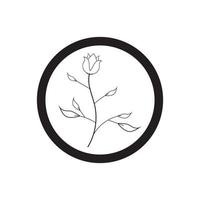 Beauty-Florist-Vektor-Icon-Design-Vorlage vektor