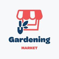 trädgårdsmarknadens logotyp vektor