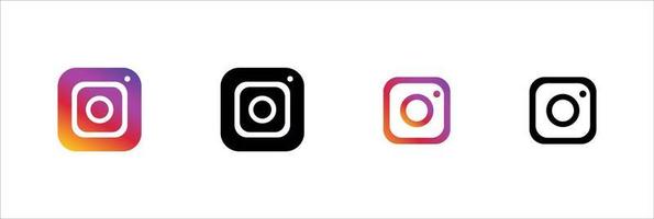 Satz von Instagram-Social-Media-Logo-Symbolen