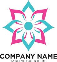 florale Logo-Vorlage für Unternehmen vektor