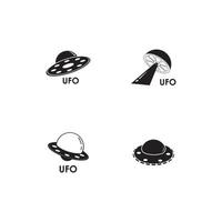 UFO-Vektor-Logo-Vorlage vektor