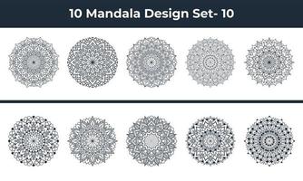 Mandala Design Arabeske arabischen islamischen Stil dekorative Dekoration. Diwali-Grußkarte im Mandala-Stil. Festival-Urlaub-Design-Hintergrund. vektor