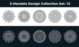 Mandala Design Arabeske arabischen islamischen Stil dekorative Dekoration. Diwali-Grußkarte im Mandala-Stil. Festival-Urlaub-Design-Hintergrund. vektor