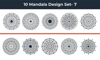 Mandala Design Arabeske arabischen islamischen Stil dekorative Dekoration. Diwali-Grußkarte im Mandala-Stil. Festival-Urlaub-Design-Hintergrund. vektor