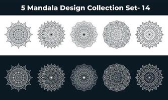 Mandala Design Arabeske arabischen islamischen Stil dekorative Dekoration. Diwali-Grußkarte im Mandala-Stil. Festival-Urlaub-Design-Hintergrund. vektor