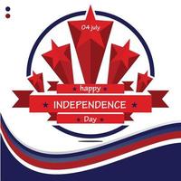 Happy Independence Day Illustration kostenloser Vektor