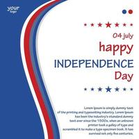 glad självständighetsdagen illustration gratis vektor