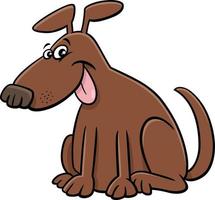 Cartoon lustige Hund Comic Tierfigur vektor