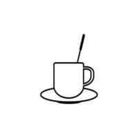 Kaffee-Vektor-Icon-Design-Illustration vektor