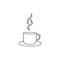 Kaffee-Vektor-Icon-Design-Illustration vektor